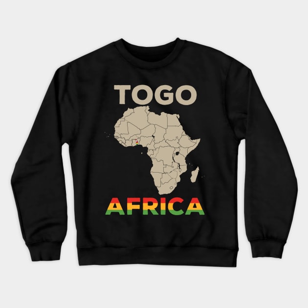 Togo-Africa Crewneck Sweatshirt by Cuteepi